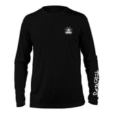 Classic Nautical Mermaid Long Sleeve UV Shirt, Blk | Live to Fish